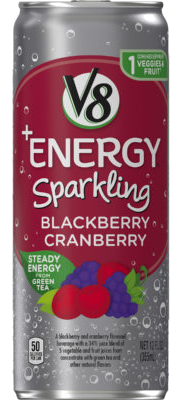 V8 +Energy Sparkling Black Cranberry