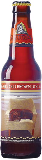 Really old brown dog ale